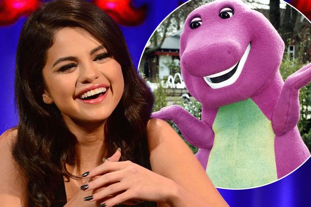 Selena Gomez’s  “crush”  on Barney the purple dinosaur